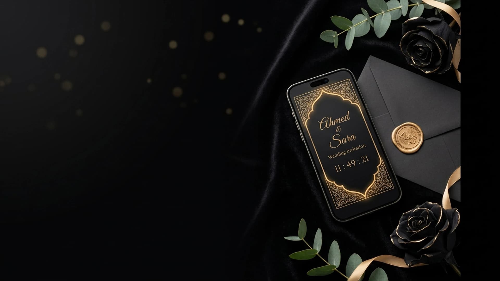 Zaffa Luxury Wedding Invitation Background